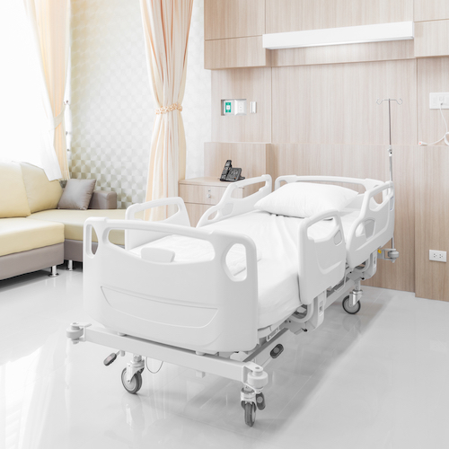 Lit médicalisé proposé à la location par la Pharmacie Naturalya